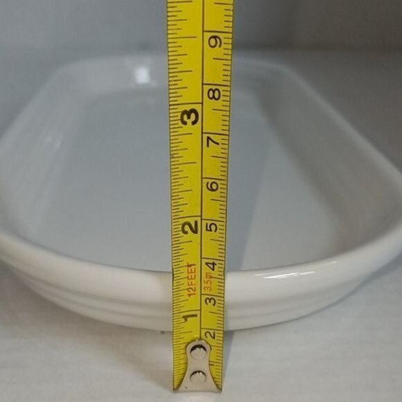 Fiestaware Fiesta CERAMIC Bread Tray Server Plater Dish Plate White - Picture 8 of 15